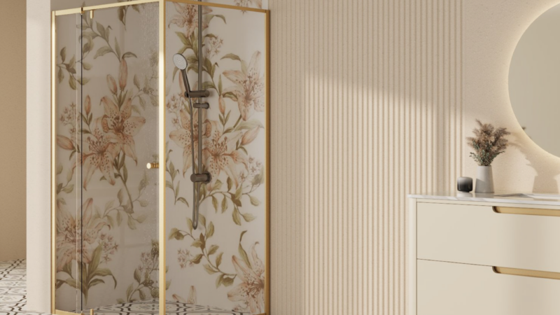 Semi Frameless Shower Screen